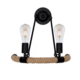 ROPE NÁSTĚNNÁ LAMPY 2XE27 ČERNÁ