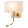ROSA LED NÁSTĚNNÁ LAMPION 3W 3000K + 1XE27, FRANCOUZSKÁ ZLATA