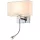 ROSA LED NÁSTĚNNÁ LAMPION 3W 4000K + 1XE27, CHROM