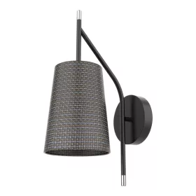 NÁSTĚNNÁ LAMPY THERA 1XE14 ČERNÁ/CHROM