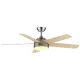 EL-1245 LED LUSTŘE S VENTILÁTOREM 20W CHROM/DŘEVO