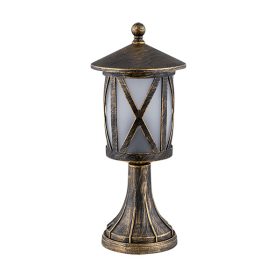 ERIK LAMP STOJÍCÍ 1XE27 STAROŽITNÁ MOSAZ H370mm