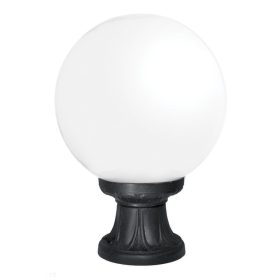 GLOBE 250 OPAL ZAHRADNÍ STOJACÍ LAMPY 1XE27 IP55 ČERNÁ