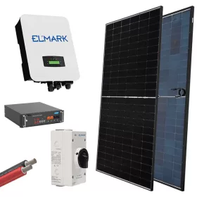 HYBRIDNÍ SOLÁRNÍ SYSTÉM 1P/3KW 580W PANELY BATERIE