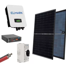 HYBRIDNÍ SOLÁRNÍ SYSTÉM 1P/5kW 430W PANELY BATERIE