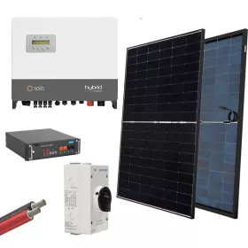 HYBRIDNÍ SOLÁRNÍ SYSTÉM 3P/6kW 430W PANELY BATERIE