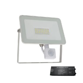   VEGA SLIM SMD LED REFLEKTOR 50 W S ČIDLEM BÍLÝ + NOUZOVÁ SADA