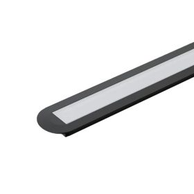 EL-87ECCR KONCOVÁ ZÁTKA PRO PROFIL EL-87CR, ČERNÁ, SADA