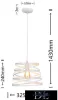 UNIVERSO Závěsné svítidlo 1xE27 IP20 D325x1430mm bílé