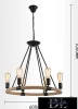 UNIVERSO Lněný provazový lustr 6xE27 IP20 D600x1000mm černý