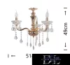 UNIVERSO Lustr 3 ramena 3xE14 Max.40W D51x49cm zlatý