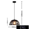 UNIVERSO závěsné svítidlo E27 max. 60 W IP20 ∅360 černé