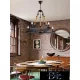 UNIVERSO Lněný provazový lustr 5xE14 IP20 D800x1250mm černý