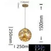 UNIVERSO Závěsné svítidlo 10 W 900 lm 3000 K 360° IP20 ∅250 x 250 x 1500 mm jantarová barva