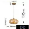 UNIVERSO Závěsné svítidlo 10 W 900 lm 3000 K 360° IP20 ∅280 x 150 x 1300 mm jantarová