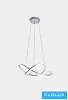 UNIVERSO závěsné LED svítidlo 60 W 4800 lm CCT.kap D500x1100 mm IP20 chrom