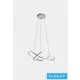 UNIVERSO závěsné LED svítidlo 60 W 4800 lm CCT.kap D500x1100 mm IP20 chrom