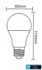 LED žárovka UNIVERSO E27 DC12-24v 10w 900lm 6500k