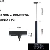 UNIVERSO Pro jednofázové závěsné kolejnice GU10 max. 60 W 600 mm černá