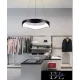 UNIVERSO Závěsné svítidlo 38 W 3040 lm CCT D500x1200 mm černé