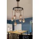 UNIVERSO Lněný provazový lustr 6xE27 IP20 D750x900mm černý