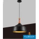 Závěsné svítidlo UNIVERSO 1xE27 max. 60 W D350x220x1300 mm IP20 černá/zlatá 5 let