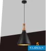 UNIVERSO Závěsné svítidlo 1xE27 max. 60 W D250x270x1300 mm IP20 černá/zlatá 5 let