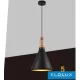 UNIVERSO Závěsné svítidlo 1xE27 max. 60 W D250x270x1300 mm IP20 černá/zlatá 5 let