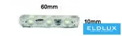 LED modul UNIVERSO 3xSMD-2835 DC:12V 1,2 W 140 lm Modré světlo 60 x 10 mm 20 ks/balení