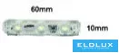 LED modul UNIVERSO 3xSMD-2835 DC:12V 1,2 W 140 lm Červené světlo 60x10 mm 20 ks/balení