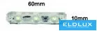 LED modul UNIVERSO 3xSMD-2835 DC:12V 1,2 W 140 lm zelené světlo 60 x 10 mm 20 ks/balení