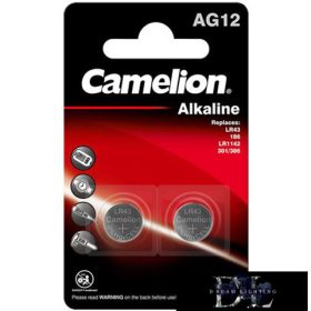   CAMELION alkalická knoflíková baterie 1,5 V AG12/LR43/LR1142/386-BP2