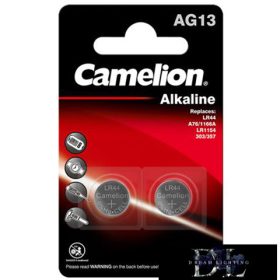   CAMELION alkalická knoflíková baterie 1,5 V AG13/LR44/LR1154/357-BP2