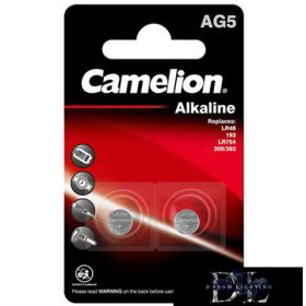   CAMELION alkalická knoflíková baterie 1,5 V AG5/LR48/LR754/393-BP2