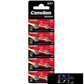   CAMELION alkalická knoflíková baterie 1,5 V AG7/LR57/LR927/395-BP10