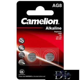  CAMELION alkalická knoflíková baterie 1,5 V AG8/LR55/LR1121/391-BP2