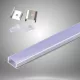 Hliníkový profil UNIVERSO pro stropní montáž s matnou bílou krycí deskou 2 m 17,35*6,9 mm