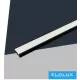 Hliníkový profil UNIVERSO pro stropní montáž s matnou bílou krycí deskou 2 m 17,35 x 6,9 mm černý