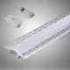 UNIVERSO zapuštěný hliníkový profil s matnou bílou krycí deskou, 2 m, 20 mm