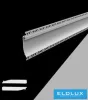 UNIVERSO zapuštěný hliníkový profil LED s matnou bílou krycí deskou 2 m 134 x 18,8 mm