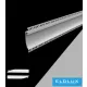 UNIVERSO zapuštěný hliníkový profil LED s matnou bílou krycí deskou 2 m 134 x 18,8 mm