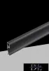 UNIVERSO Soklový profil s opálovým krytem pro 10 mm LED pásky Černý 2000 x 14 x 60 mm