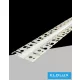 UNIVERSO Flexibilní zapuštěný hliníkový profil s matnou bílou krycí deskou, vnitřní: 12,6 mm, 1,5 m