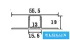 ELDLUX Hliníkový profil + krycí deska 2000 x 55 x 13 mm