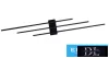 UNIVERSO Nástěnná lampa 23 W 1840 lm 4000 K IP20 černá 720 x 110 x 50 mm