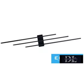   UNIVERSO Nástěnná lampa 23 W 1840 lm 4000 K IP20 černá 720 x 110 x 50 mm