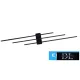 UNIVERSO Nástěnná lampa 23 W 1840 lm 4000 K IP20 černá 720 x 110 x 50 mm
