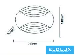 UNIVERSO Nástěnná lampa 6 W 480 lm CCT IP20 210 x 140 x 60 mm bílá