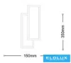 Nástěnná lampa UNIVERSO LED 15 W 120 lm CCT.kap IP20 150 × 350 mm bílá/černá