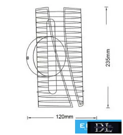 UNIVERSO Nástěnná lampa  6W 480lm CCT.kap IP20 Zlatá 235x120mm